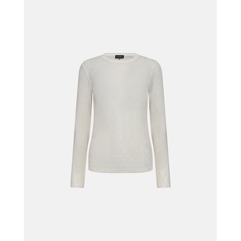 Mesh blouse Hype the Detail, white