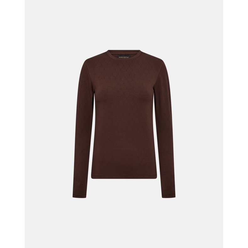 Tee l/s h-logo Hype the Detail, brown