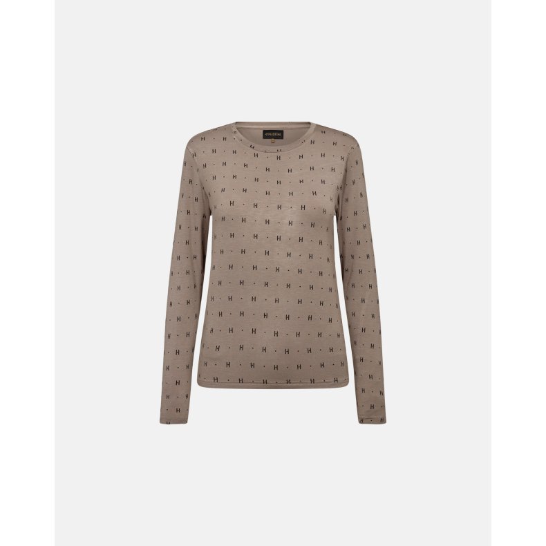 Tee l/s cashmere-blend Hype the Detail, sand