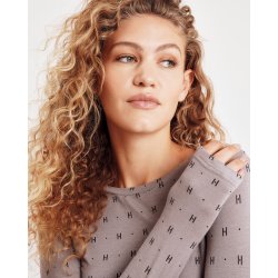 Tee l/s cashmere-blend Hype the Detail, sand