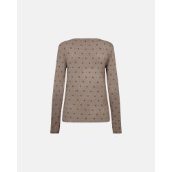 Tee l/s cashmere-blend Hype the Detail, sand