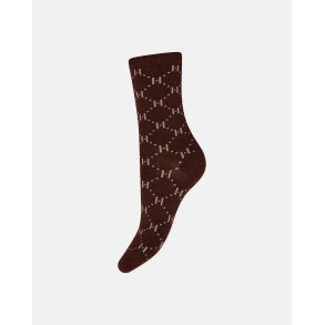 Logo rib sock Hype the Detail, brown