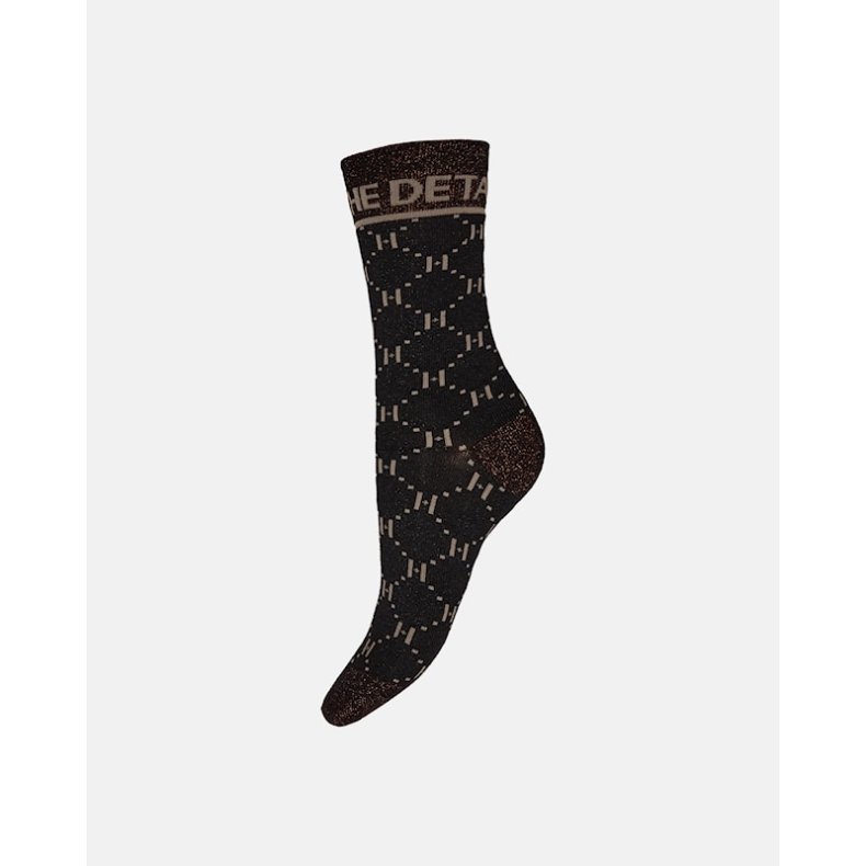 Sock w/lurex Hype the Detail, black