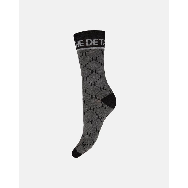 Sock w/lurex Hype the Detail, grey