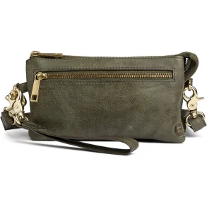 Depeche golden chic small clutch, army green