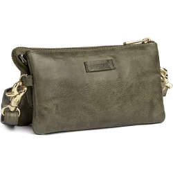 Depeche golden chic small clutch, army green