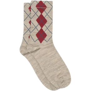 Heidi socks MP Denmark, light brown melange