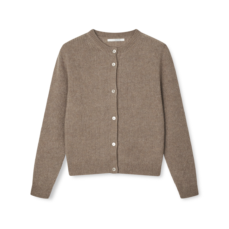 Deby cardigan Sibin Linnebjerg, light sand