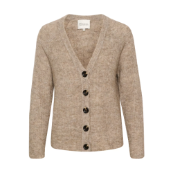 04 The knit cardigan My Essential Wardrobe, dune melange
