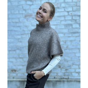 Asana superlight knit tunic top Rabens Saloner, mushroom