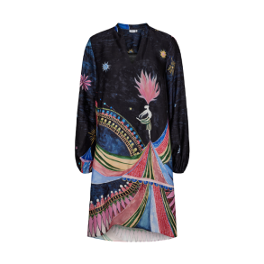 Nustarla short dress Nmph, obsidian