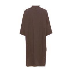 Seoul 2/4 long shirt Frau, coffee quartz