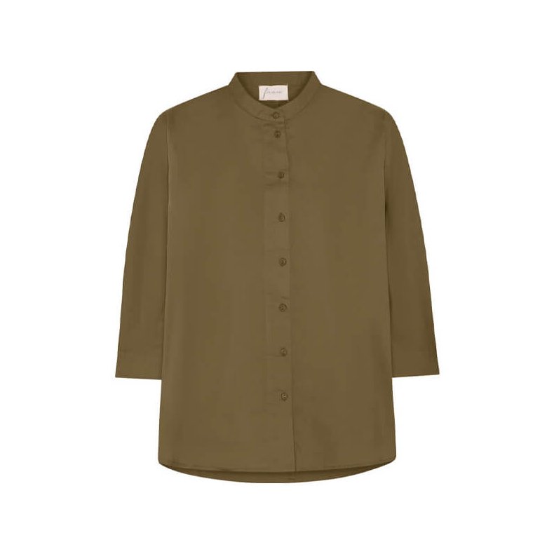 Seoul short shirt Frau, military olive