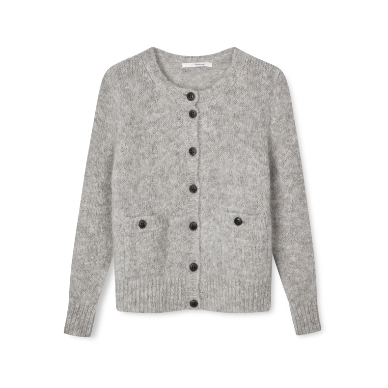 Chicago cardigan Sibin Linnebjerg, sweat grey