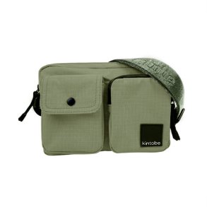 Mini Miles cross-body bag Kintobe, olive leaf