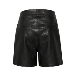 The leather shorts My Essential Wardrobe, black
