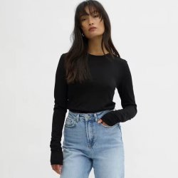 The o-neck long sleeve My Essential Wardrobe, black