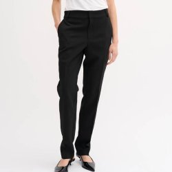 The tailored straight pant My Essential Wardrobe, black