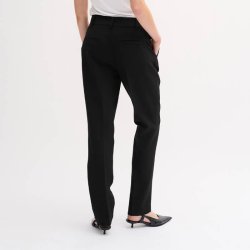 The tailored straight pant My Essential Wardrobe, black