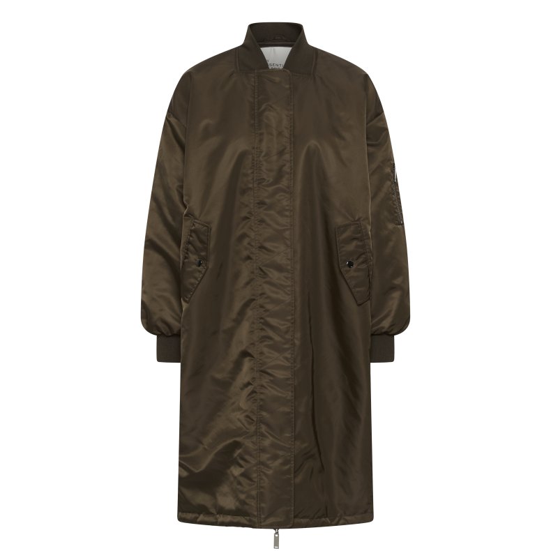 Helga reversable long jacket My Essential Wardrobe, demitasse