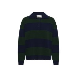 Jola knit polo pullover My Essential Wardrobe, douglas w. navy