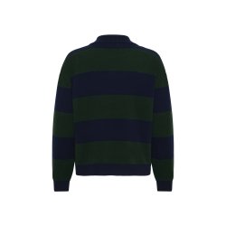 Jola knit polo pullover My Essential Wardrobe, douglas w. navy