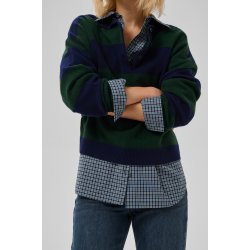 Jola knit polo pullover My Essential Wardrobe, douglas w. navy