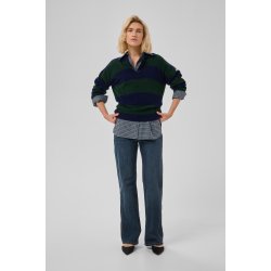 Jola knit polo pullover My Essential Wardrobe, douglas w. navy