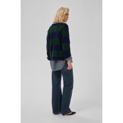 Jola knit polo pullover My Essential Wardrobe, douglas w. navy