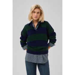 Jola knit polo pullover My Essential Wardrobe, douglas w. navy