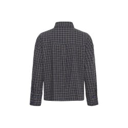 Lennie boxy check shirt My Essential Wardrobe, dark sapphire blue
