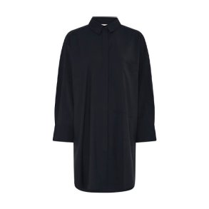 Lyon ls long wool shirt Frau, dark navy