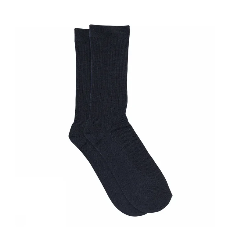 Fine wool rib socks MP Denmark, navy
