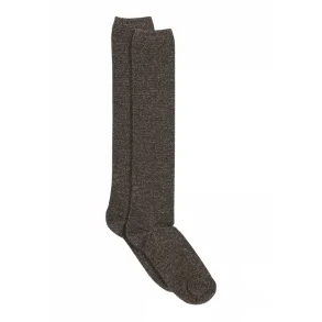 Nelly glitter knee socks MP Denmark, dark brown