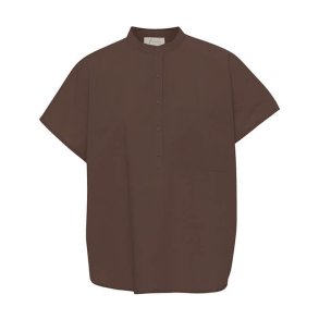 Colombo ss top Frau, coffee quartz