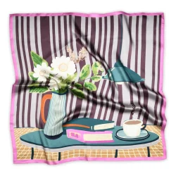 Eta silk scarf MP Denmark, grape skin