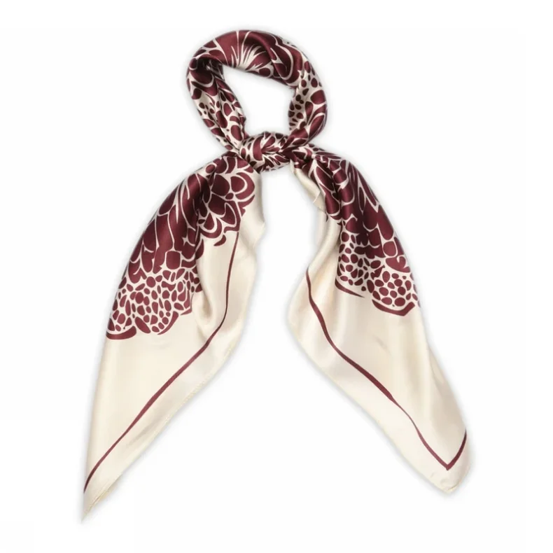 Lacey silk scarf MP Denmark, plum mahogany