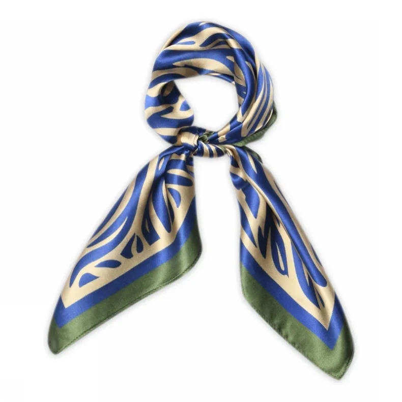 Ziva small silk scarf MP Denmark, true blue