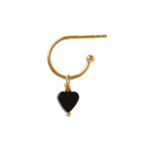 Mini amour single creol earring Stine A, gold