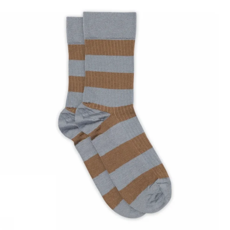 Regina socks MP Denmark, stone blue