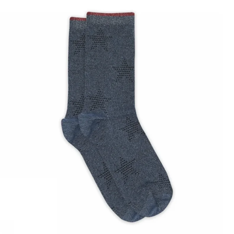 Felicia glitter socks  MP Denmark, dark denim