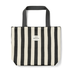 Knit Stripe Tote Bag Mads Nrgaard, black