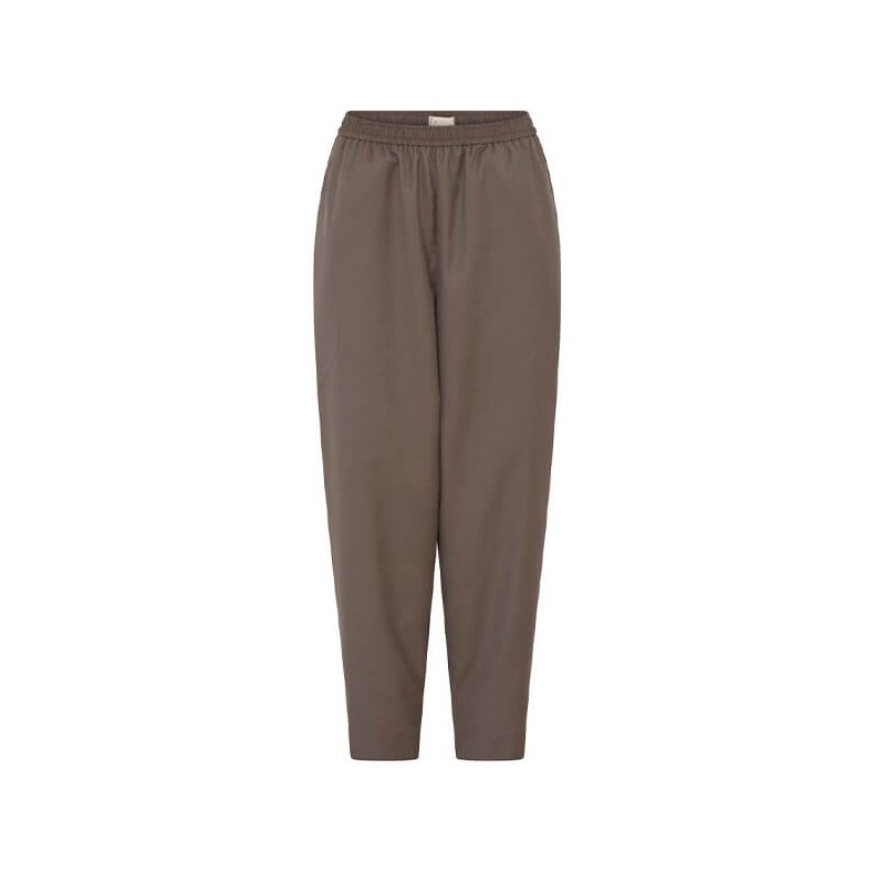 Oslo wool ankle pant Frau, walnut