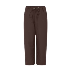 Milano wool string ankle pant Frau, chocolate brown