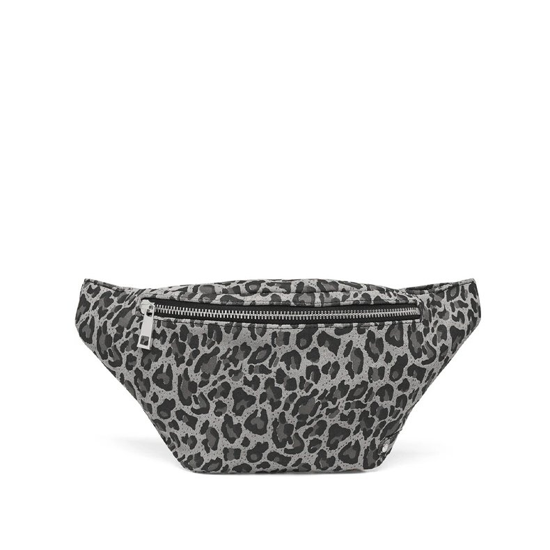 Bumbag Depeche, grey leo print