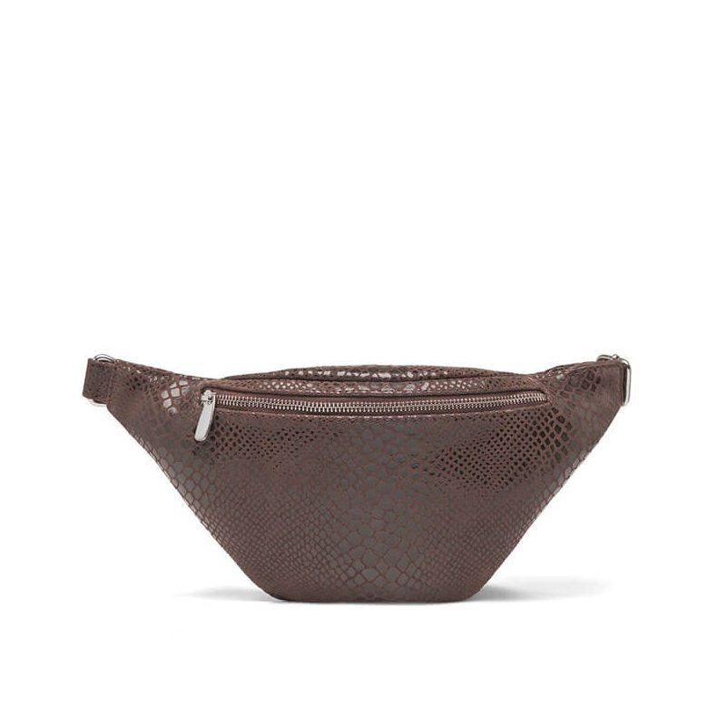 Bumbag Depeche, brown croco