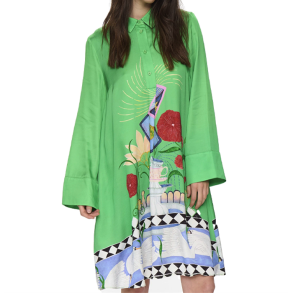 Nuadelina dress Nmph, vibrant green