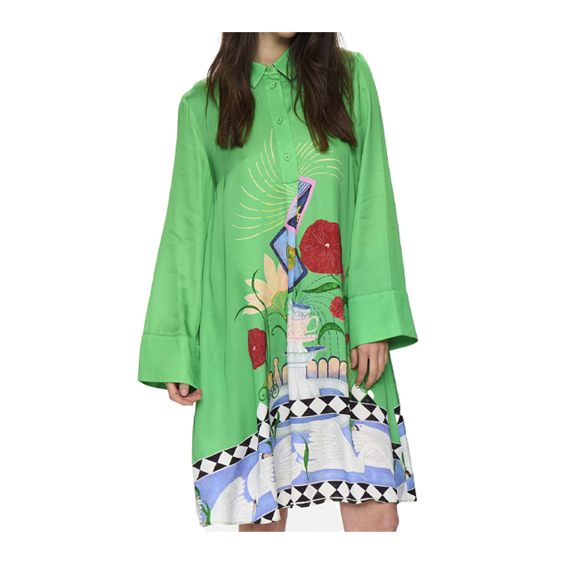 Nuadelina dress N�mph, vibrant green