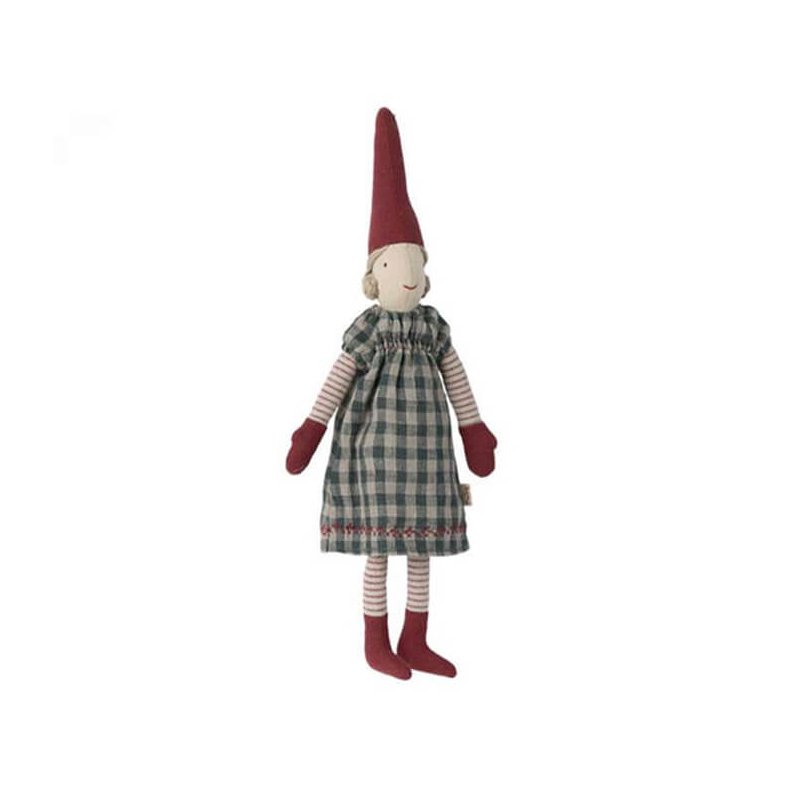 Mini pixy Maileg, pige med mnstret kjole