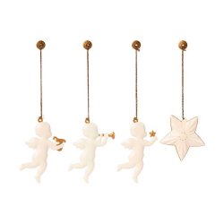 Holy night metal ornament set Maileg
